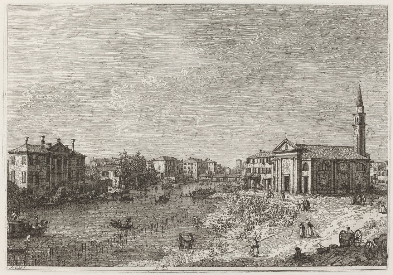 Al Dolo, c. 1735-1746 de Canaletto