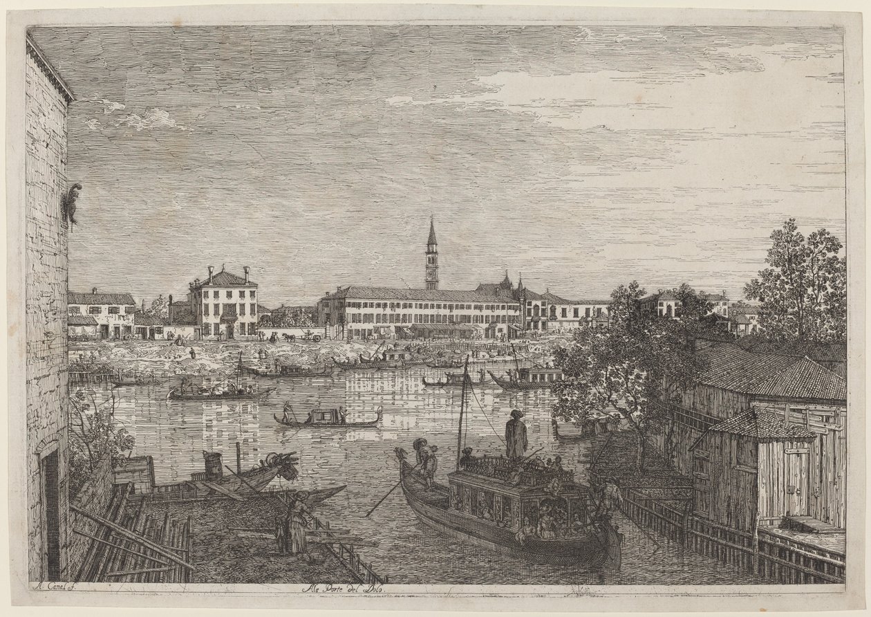 Ale Porte del Dolo de Canaletto
