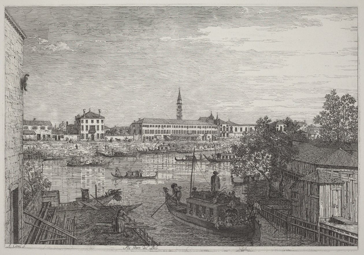 A las puertas de Dolo de Canaletto