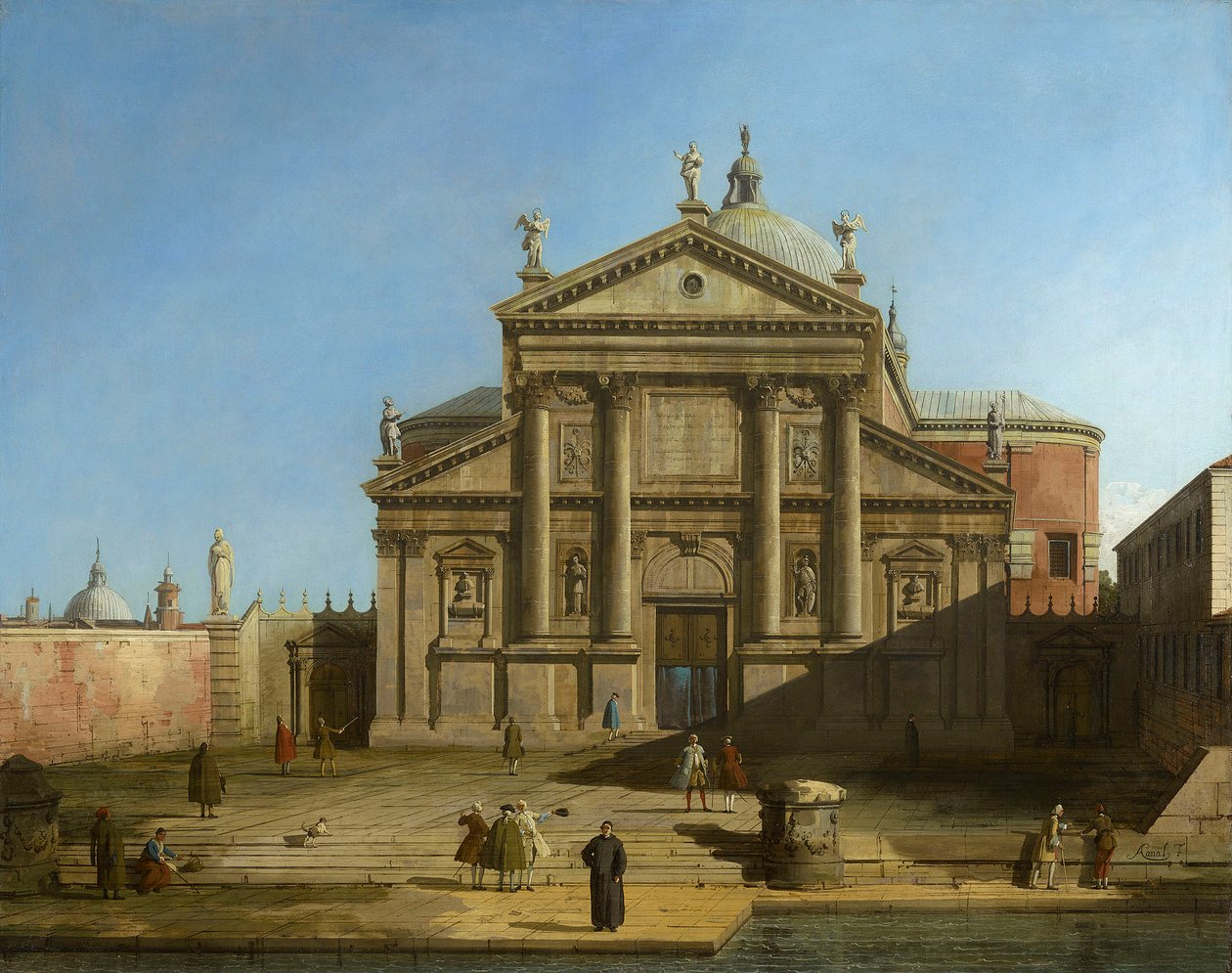 Canaletto - San Giorgio Maggiore en un Capriccio c.1744 de Canaletto