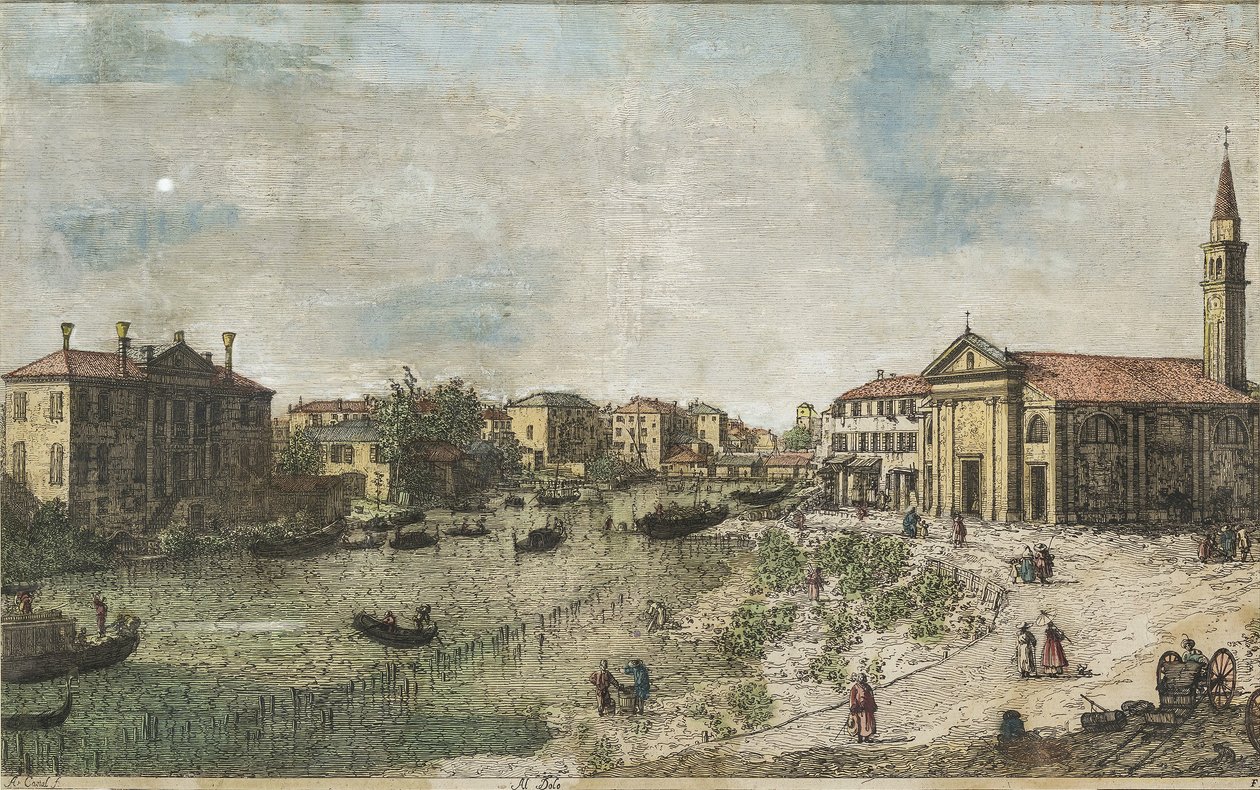 Canaletto Al Dolo coloreado de Canaletto