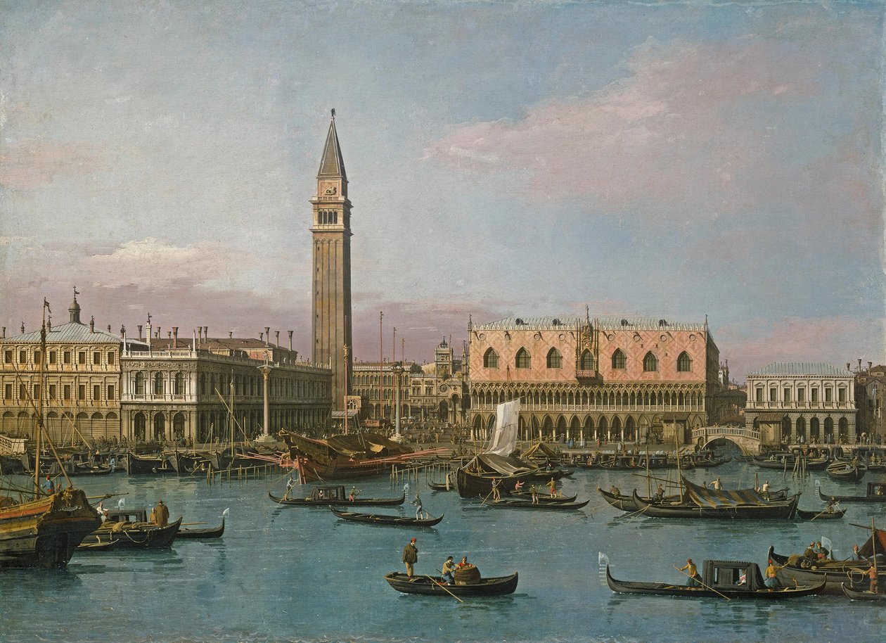 La Piazzetta y la dársena de San Marcos de Canaletto