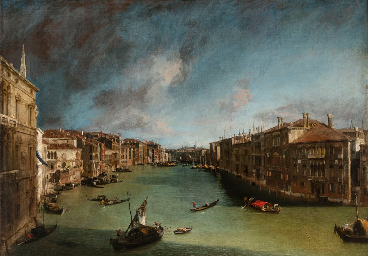 Gran Canal desde el Palacio Balbi hacia Rialto de Canaletto