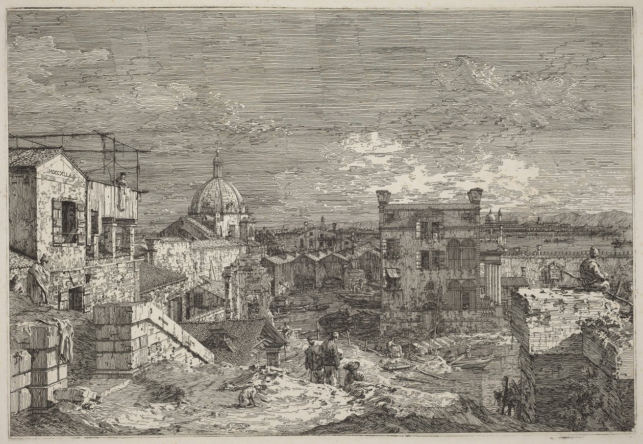 Vista imaginaria de Venecia de Canaletto