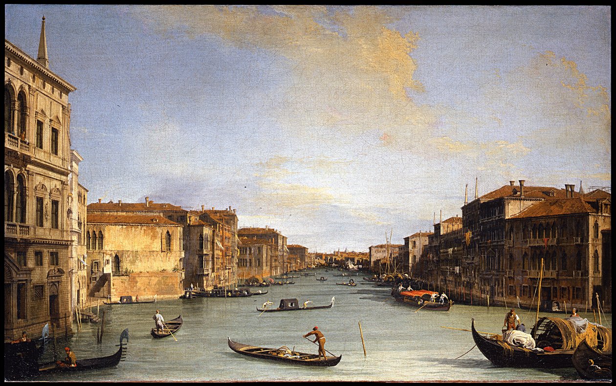 Italiano:  Veduta del Canal Grande Vista del Gran Canal de Canaletto