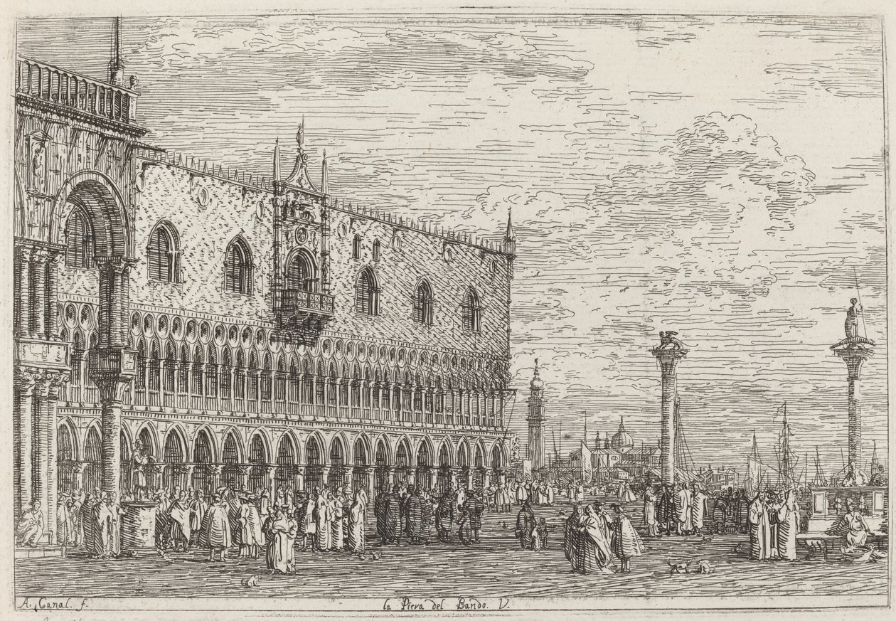 La Piera del Bando de Canaletto