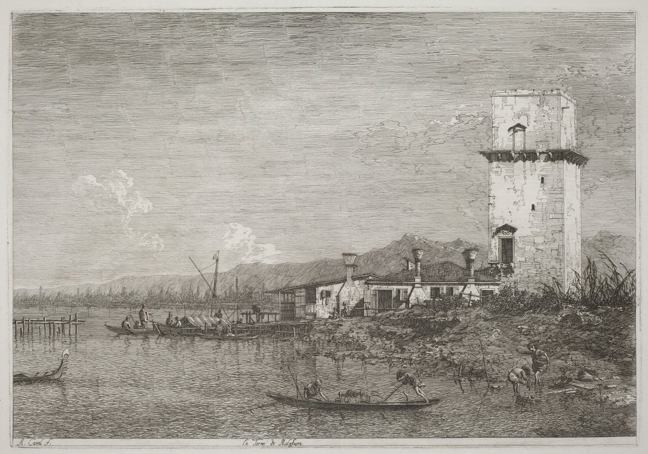 La torre de Malghera de Canaletto