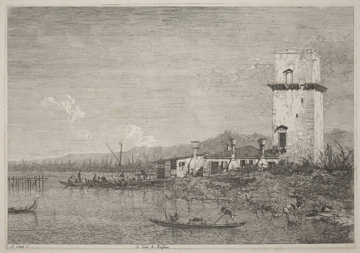 La torre de Malghera de Canaletto