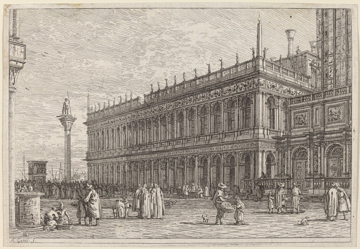La librería. V. de Canaletto