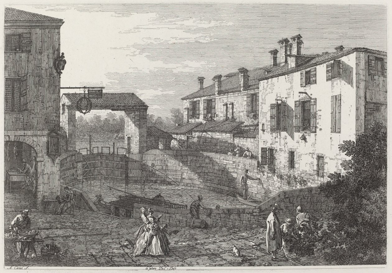 Le Porte Del Dolo, c. 1735-1746 de Canaletto