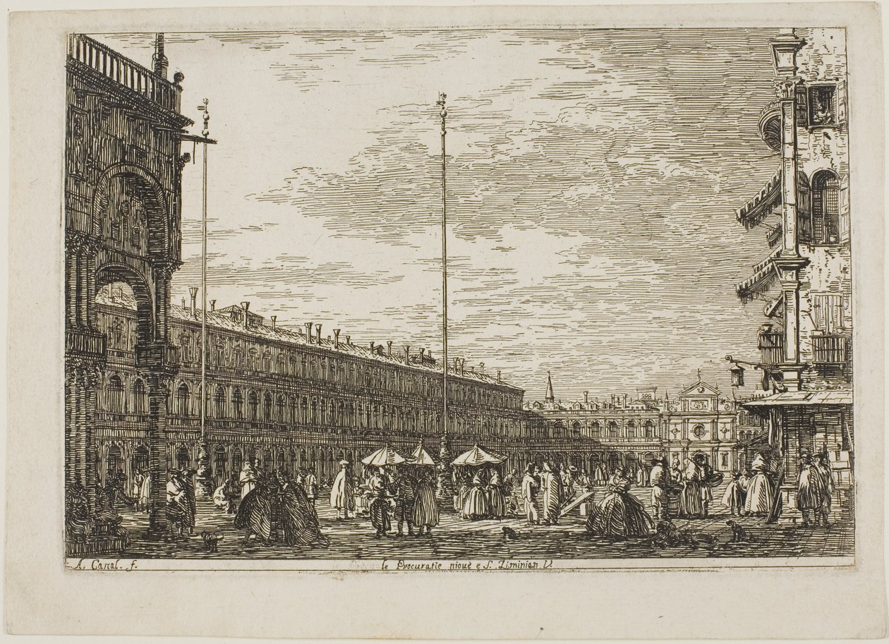 le Procuratie niove e S. Ziminian V., de Vedute de Canaletto