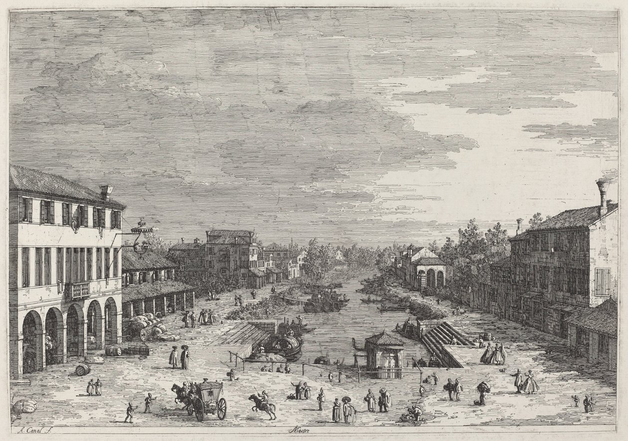 Mestre, c. 1735-1746 de Canaletto