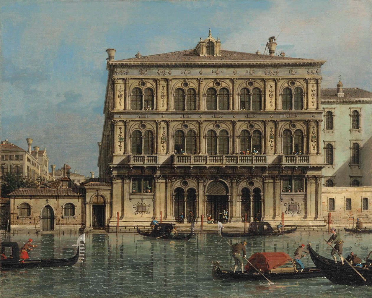 Palacio Vendramin-Calergi, en el Gran Canal de Venecia de Canaletto