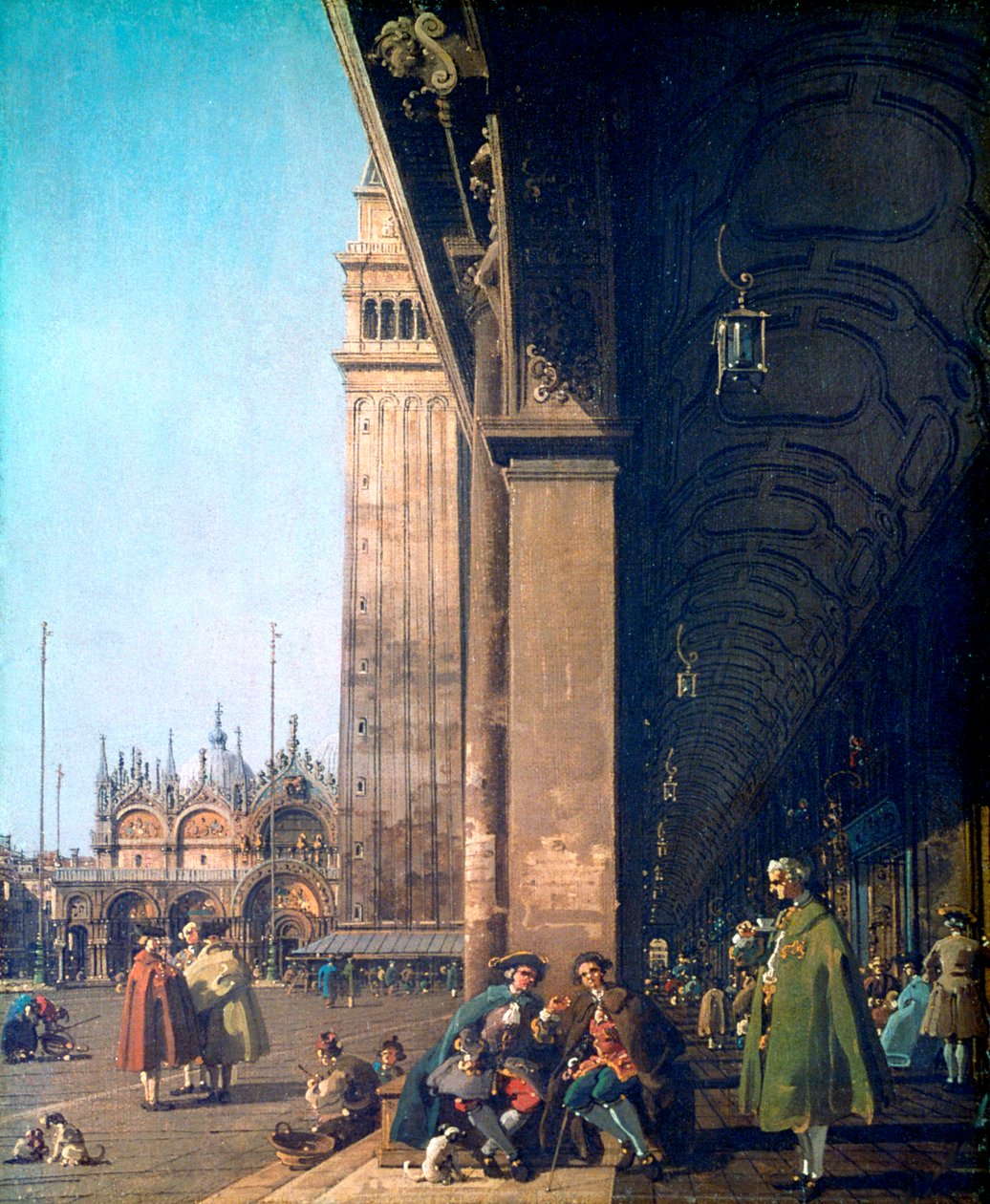 Piazza San Marco y la columnata de Giovanni Antonio Canal