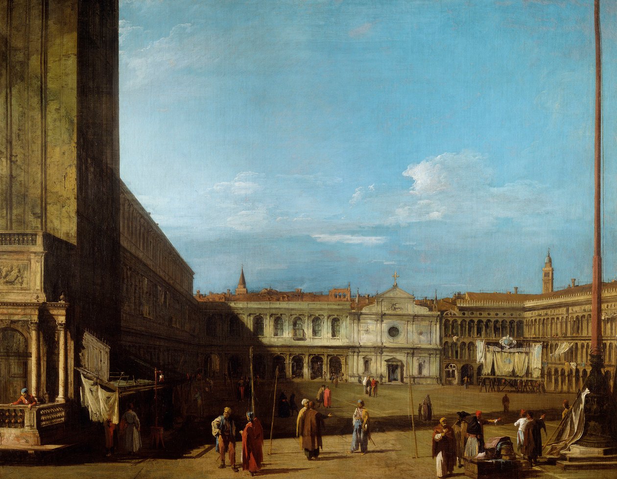 Plaza de San Marcos mirando al oeste hacia San Geminiano de Canaletto