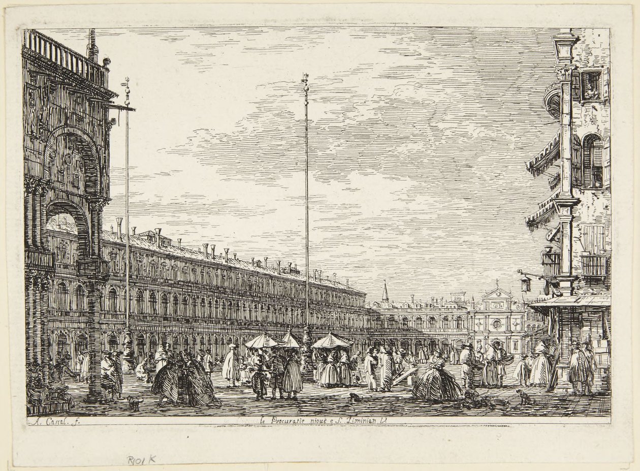 Plaza de San Marcos, con las Procuratie Nuove y San Geminiano de Canaletto