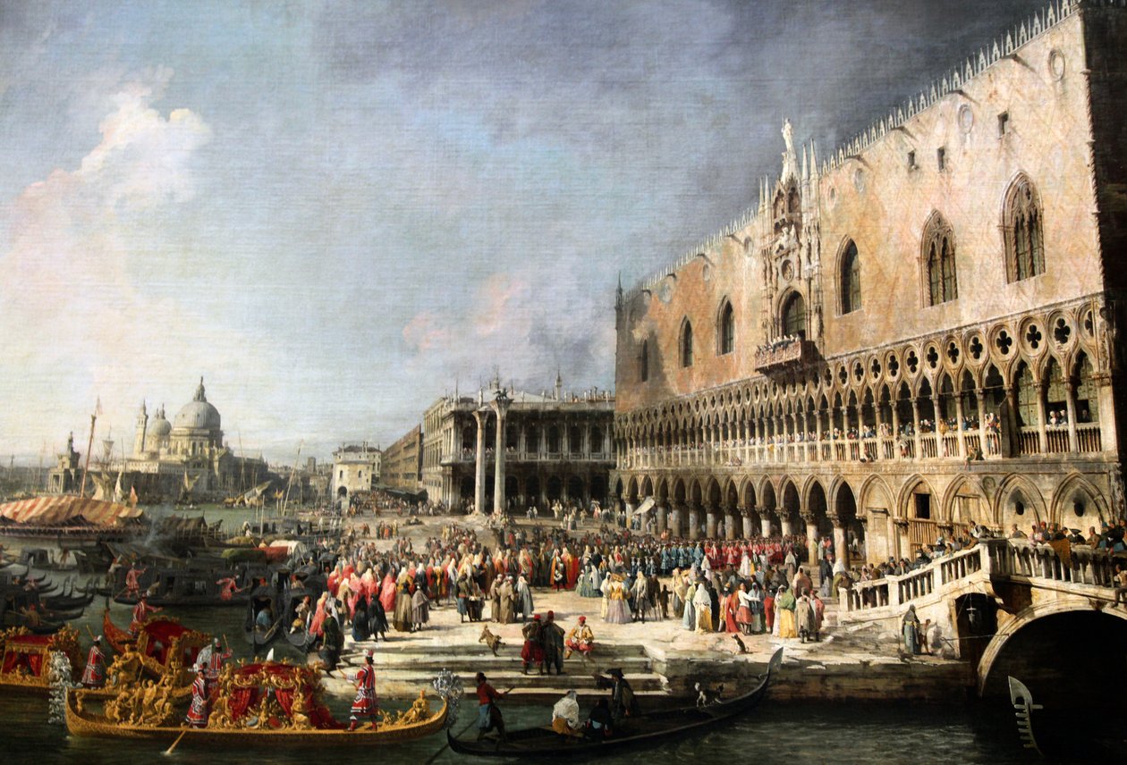 Recepción del embajador francés en Venecia, 1726-1727 de Canaletto