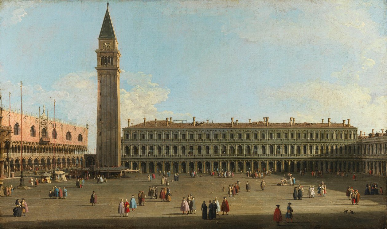 Plaza de San Marcos, Venecia de Canaletto