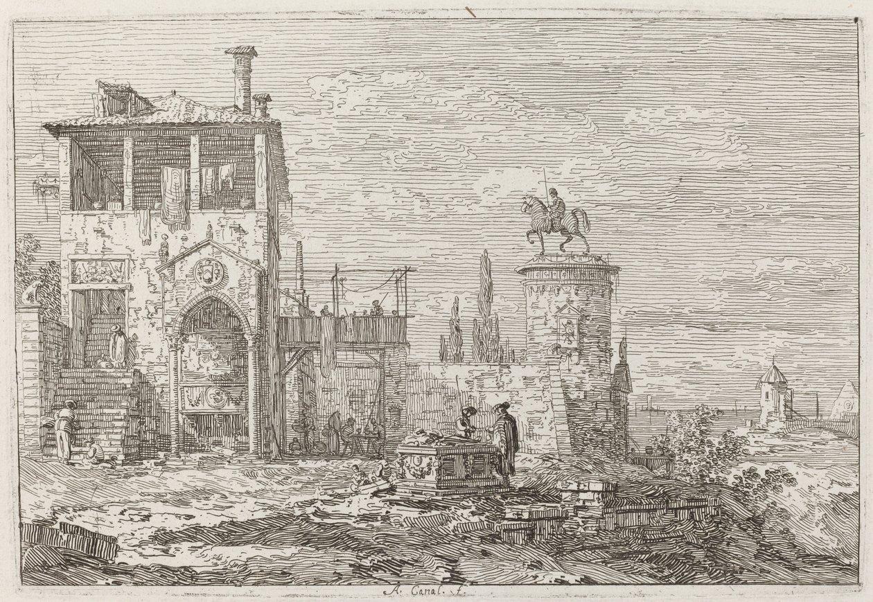El Monumento Ecuestre de Canaletto
