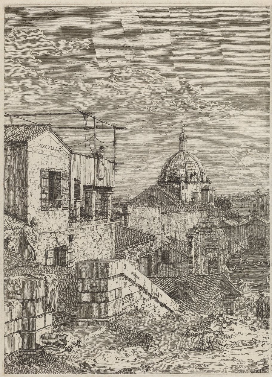 La casa con la inscripción de Canaletto