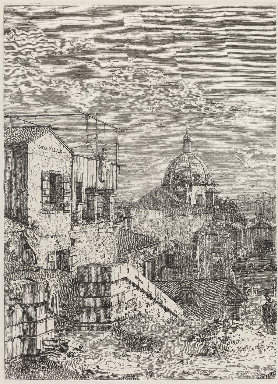La casa con la inscripción de Canaletto