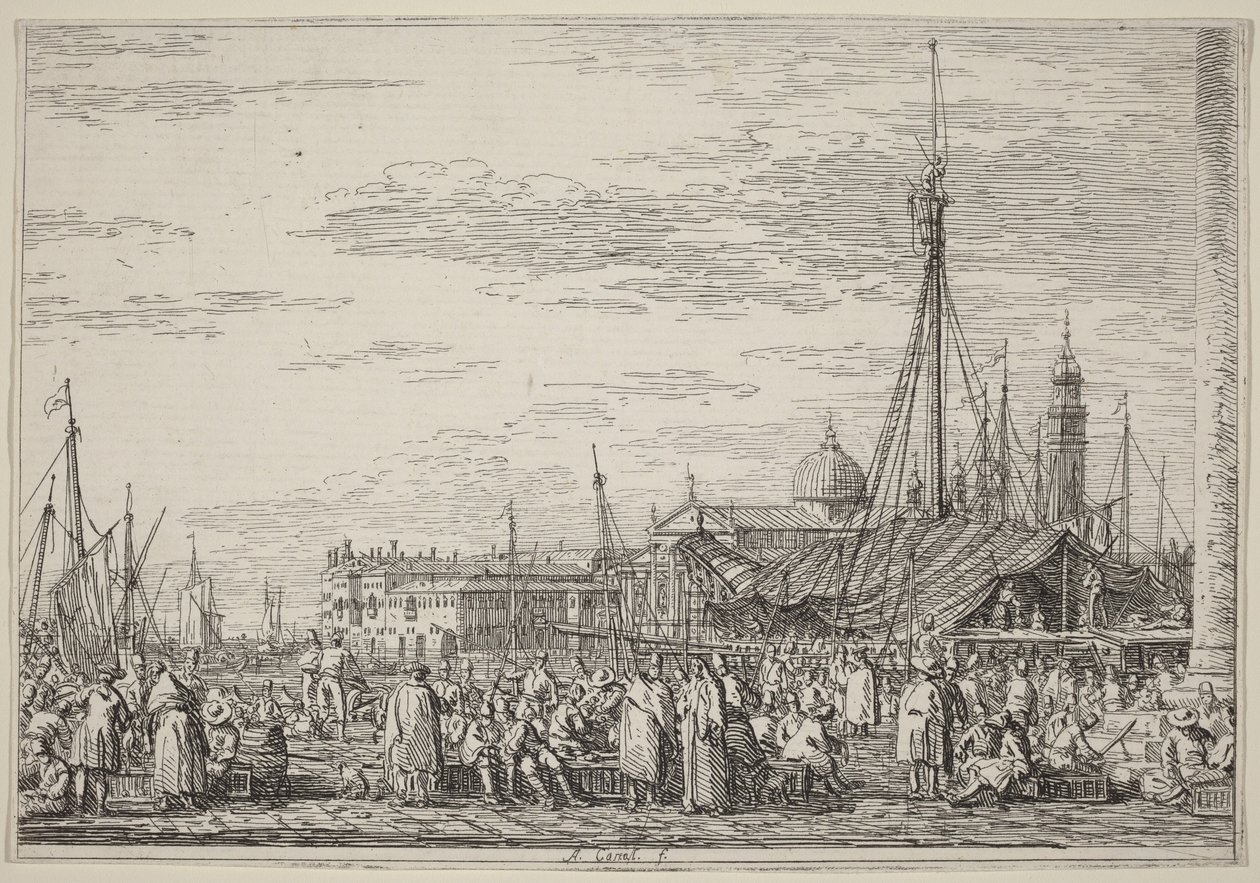 El mercado en el Molo de Canaletto