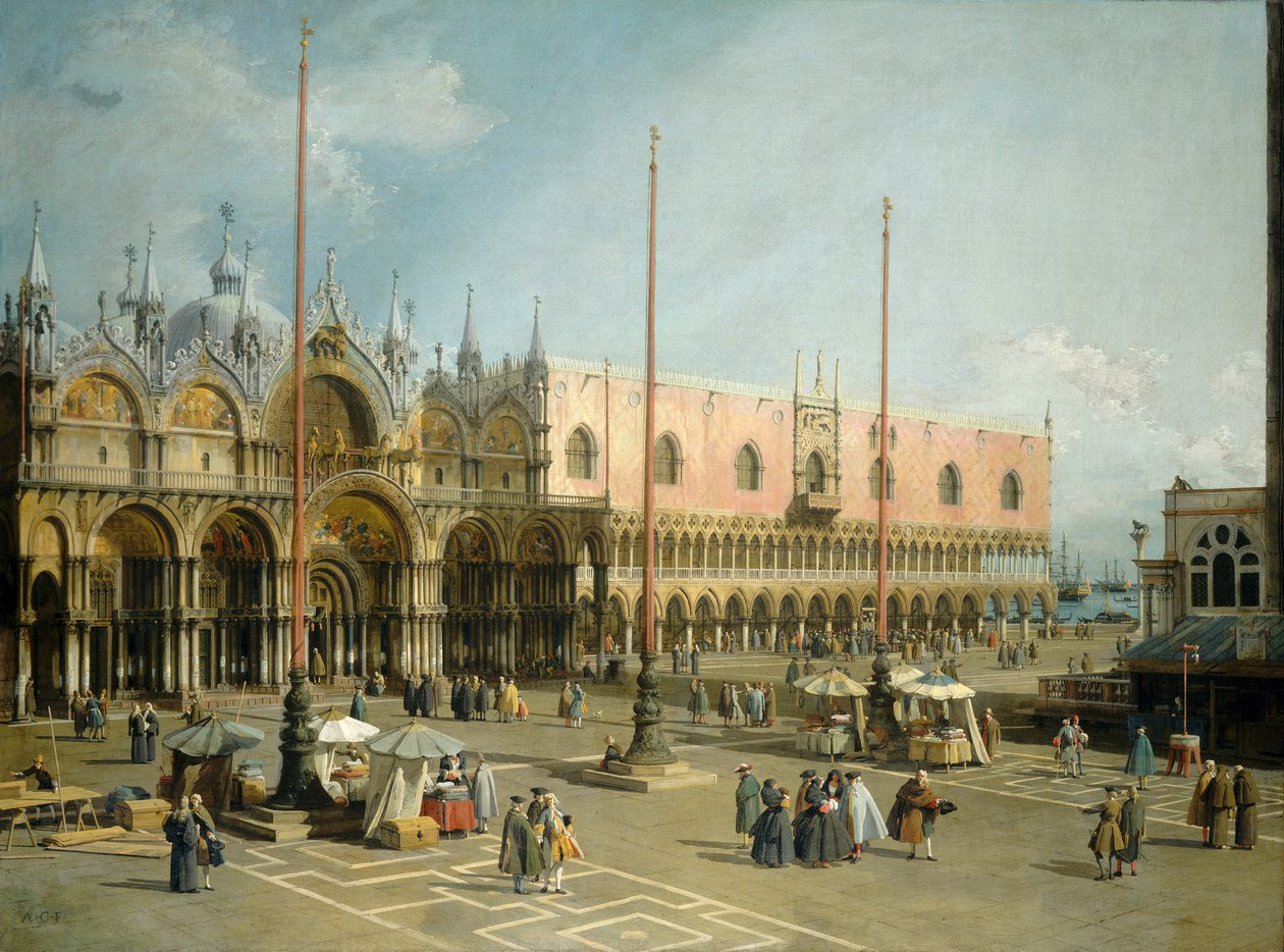 Plaza de San Marcos, Venecia de Canaletto