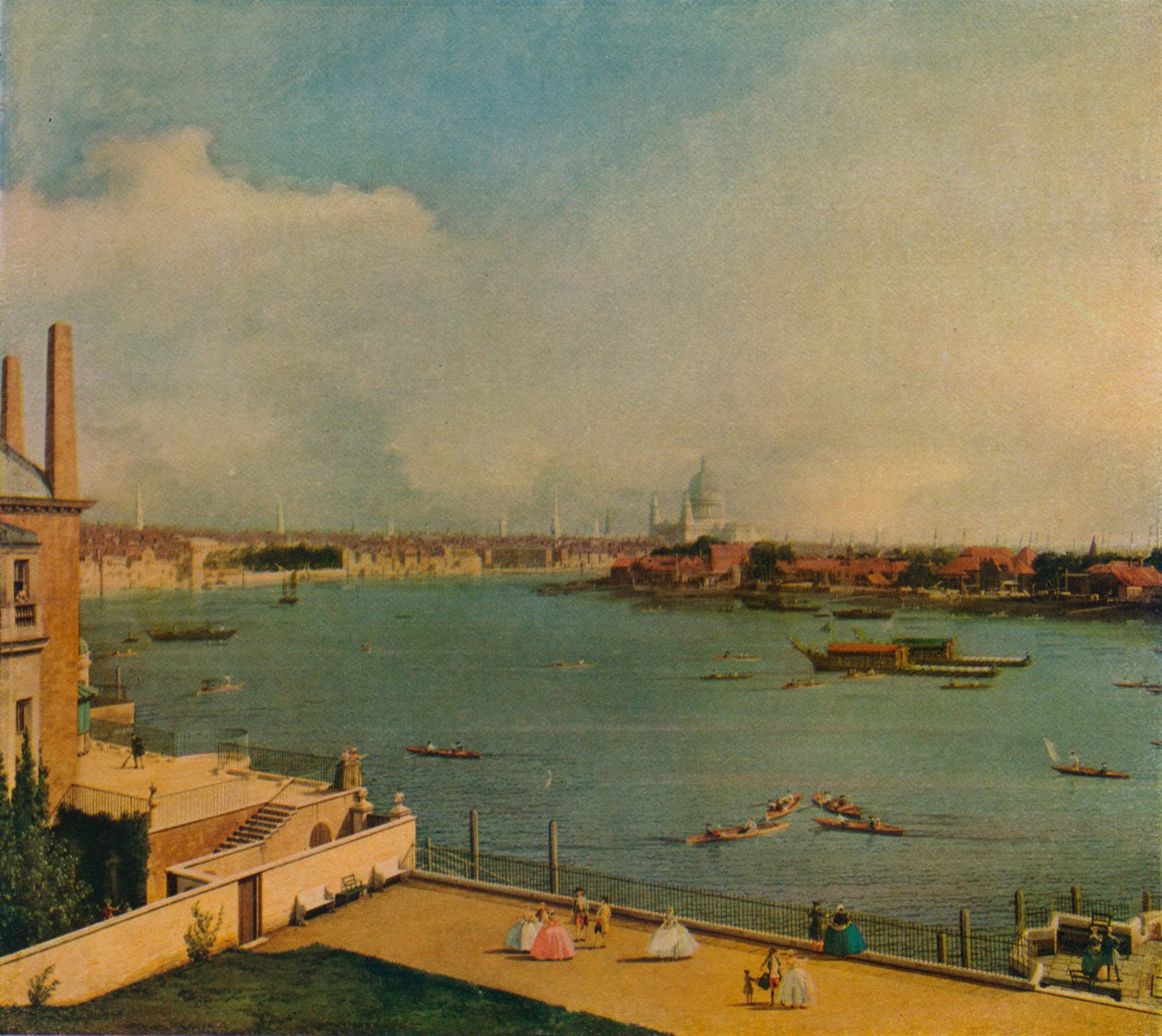 El Támesis desde Richmond House, 1746 de Giovanni Antonio Canal