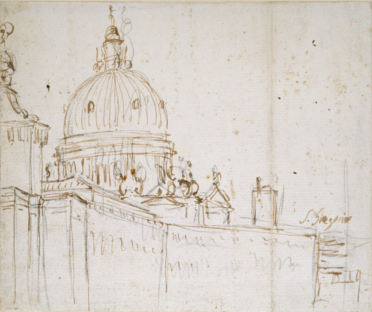 Venecia: La Dogana di Mare y S. Maria della Salute de Canaletto