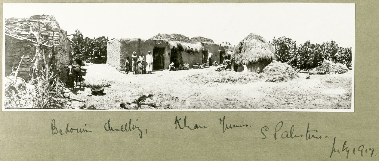 Vivienda beduina, Khan Yunis de Capt. Arthur Rhodes