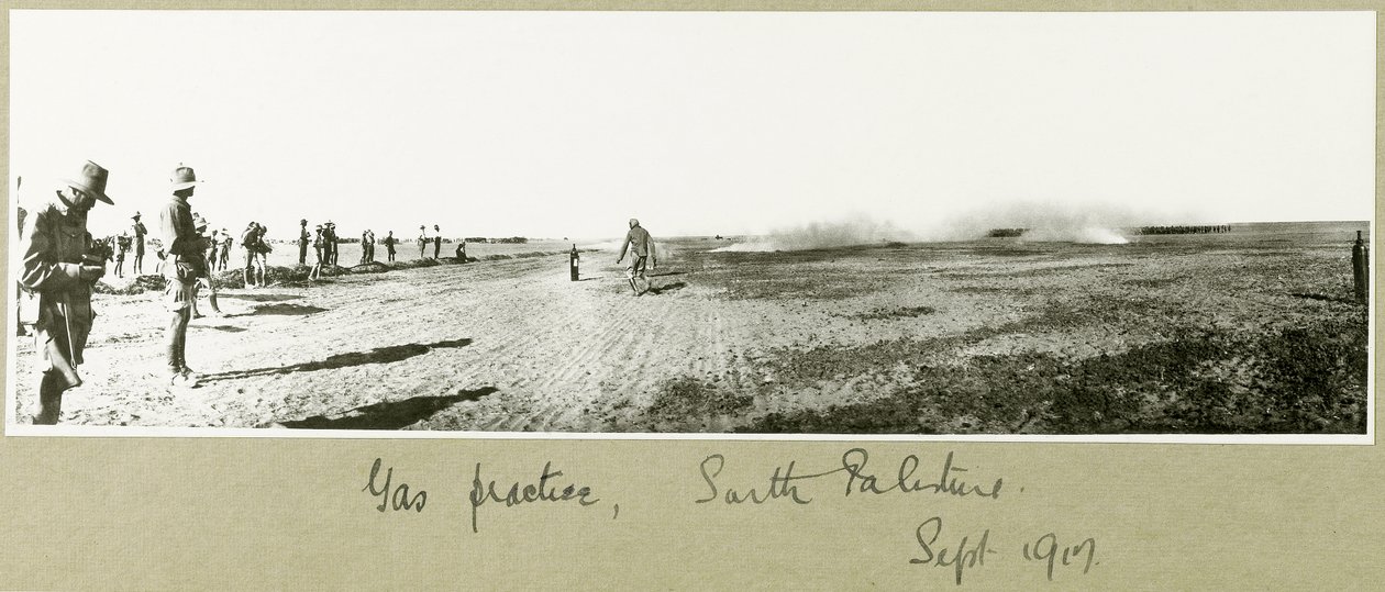 Práctica de Gas, Sur de Palestina, septiembre de 1917 de Capt. Arthur Rhodes