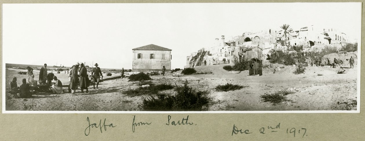Jaffa desde el sur, 2 de diciembre de 1917 de Capt. Arthur Rhodes