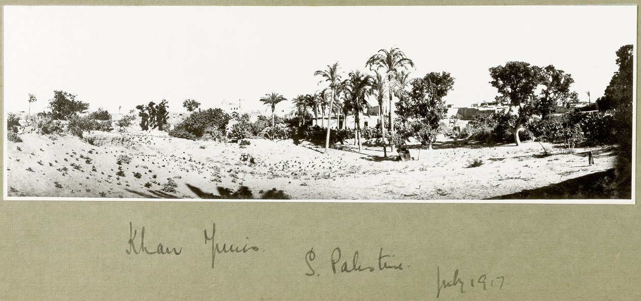 Khan Yunis, sur de Palestina, julio de 1917 de Capt. Arthur Rhodes
