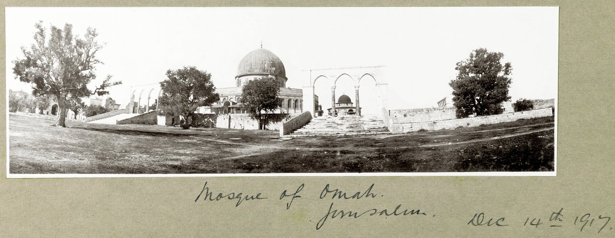 Mezquita de Omar, Jerusalén, 14 de diciembre de 1917 de Capt. Arthur Rhodes