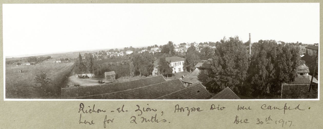 Richon-el-Zion, 30 de diciembre de 1917 de Capt. Arthur Rhodes