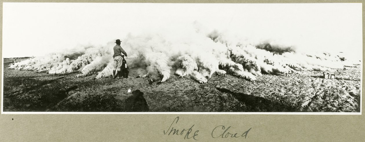 Nube de humo, Palestina del Sur, septiembre de 1917 de Capt. Arthur Rhodes