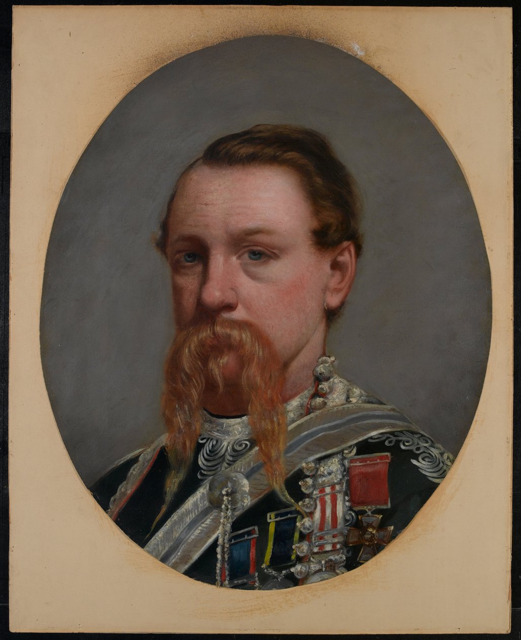 Mayor Frederick Robertson Aikman, VC, 4ª Infantería Nativa de Bengala, c.1860 de Capt. I.A. Goldingham