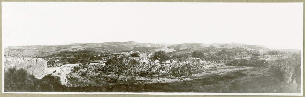 Belén: vista al sur con Herodium en la distancia, 1917 de Capt. Arthur Rhodes