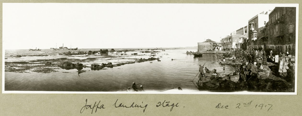 Muelle de Desembarco de Jaffa, 2 de diciembre de 1917 de Capt. Arthur Rhodes