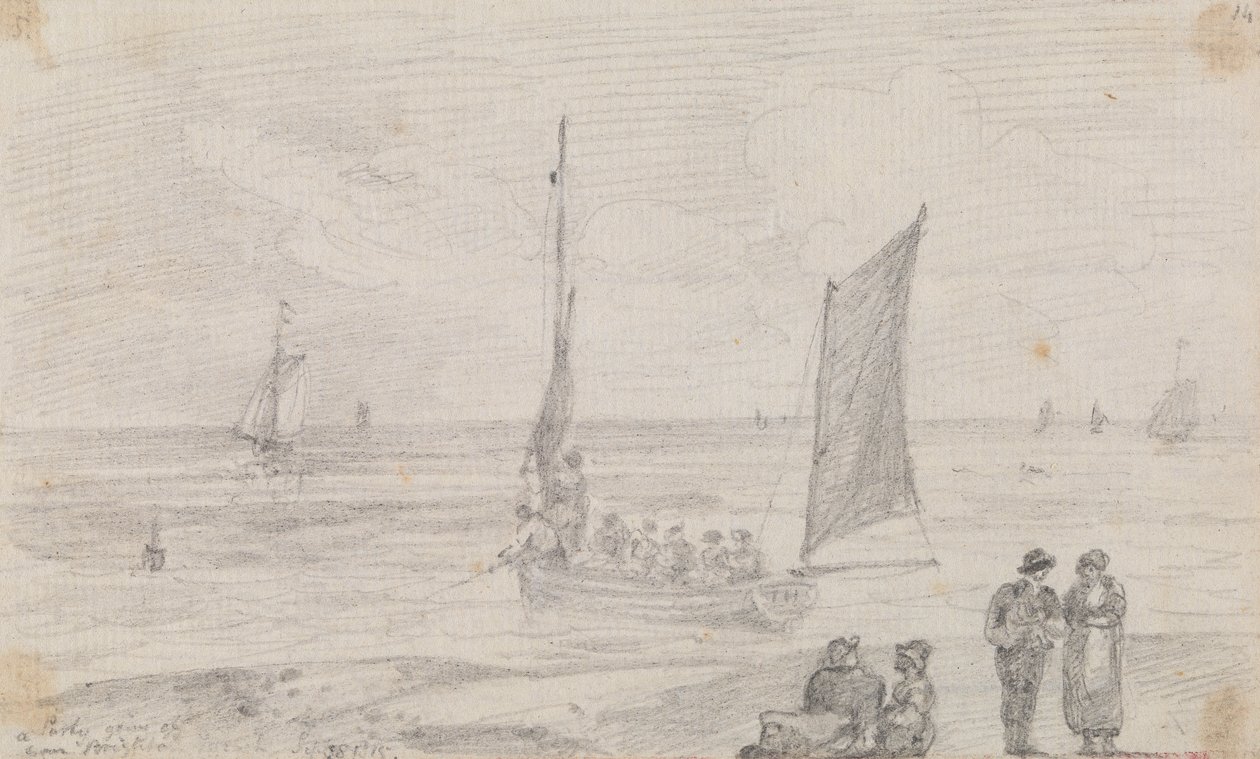 Una fiesta cerca de Brighton Beach, 18 de septiembre de 1815 de Capt. Thomas Hastings