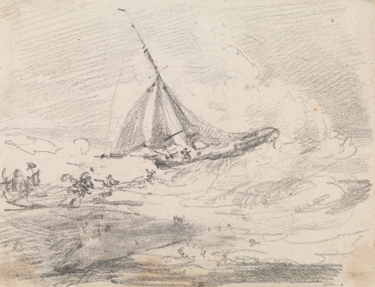 Un velero en mares agitados, Hastings de Capt. Thomas Hastings