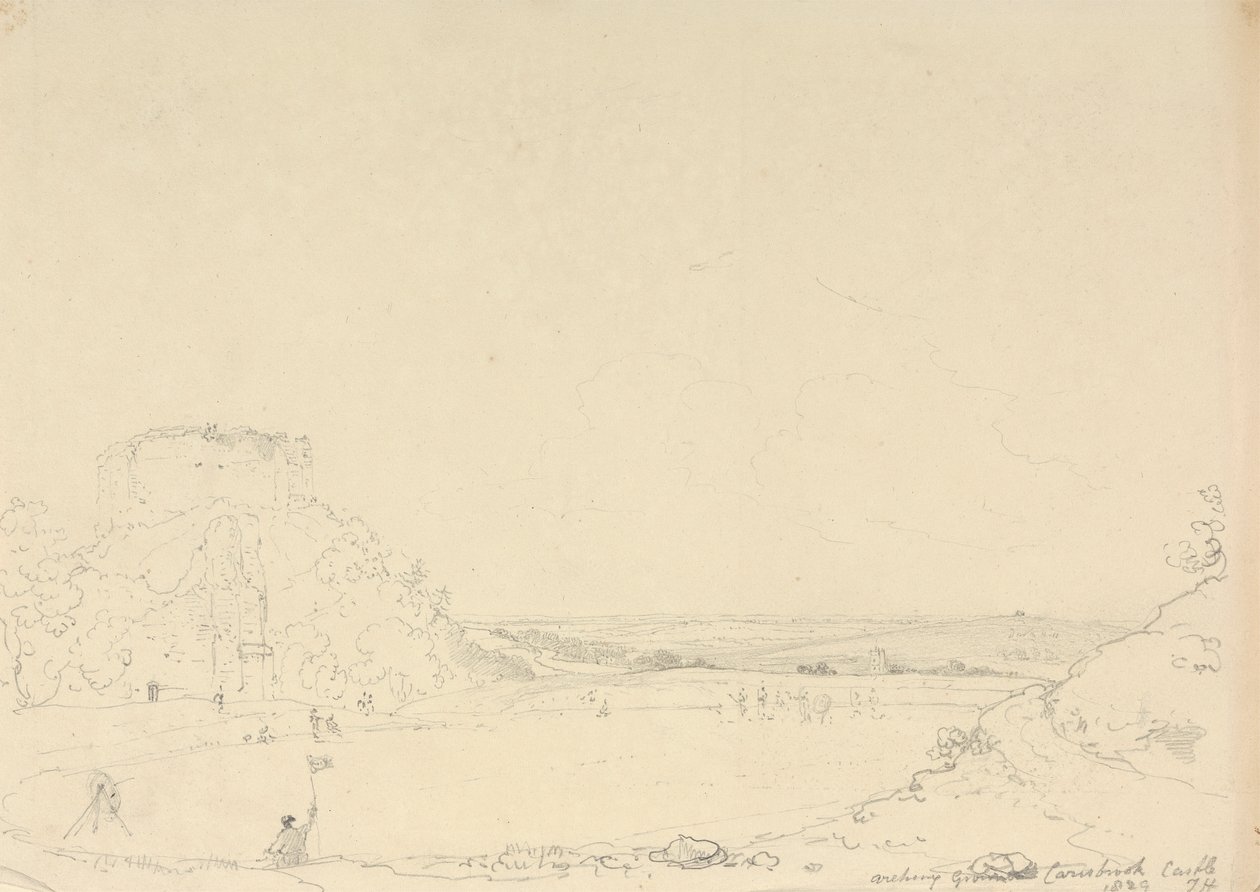 Campo de tiro con arco, Carisbrooke, Isla de Wight de Capt. Thomas Hastings