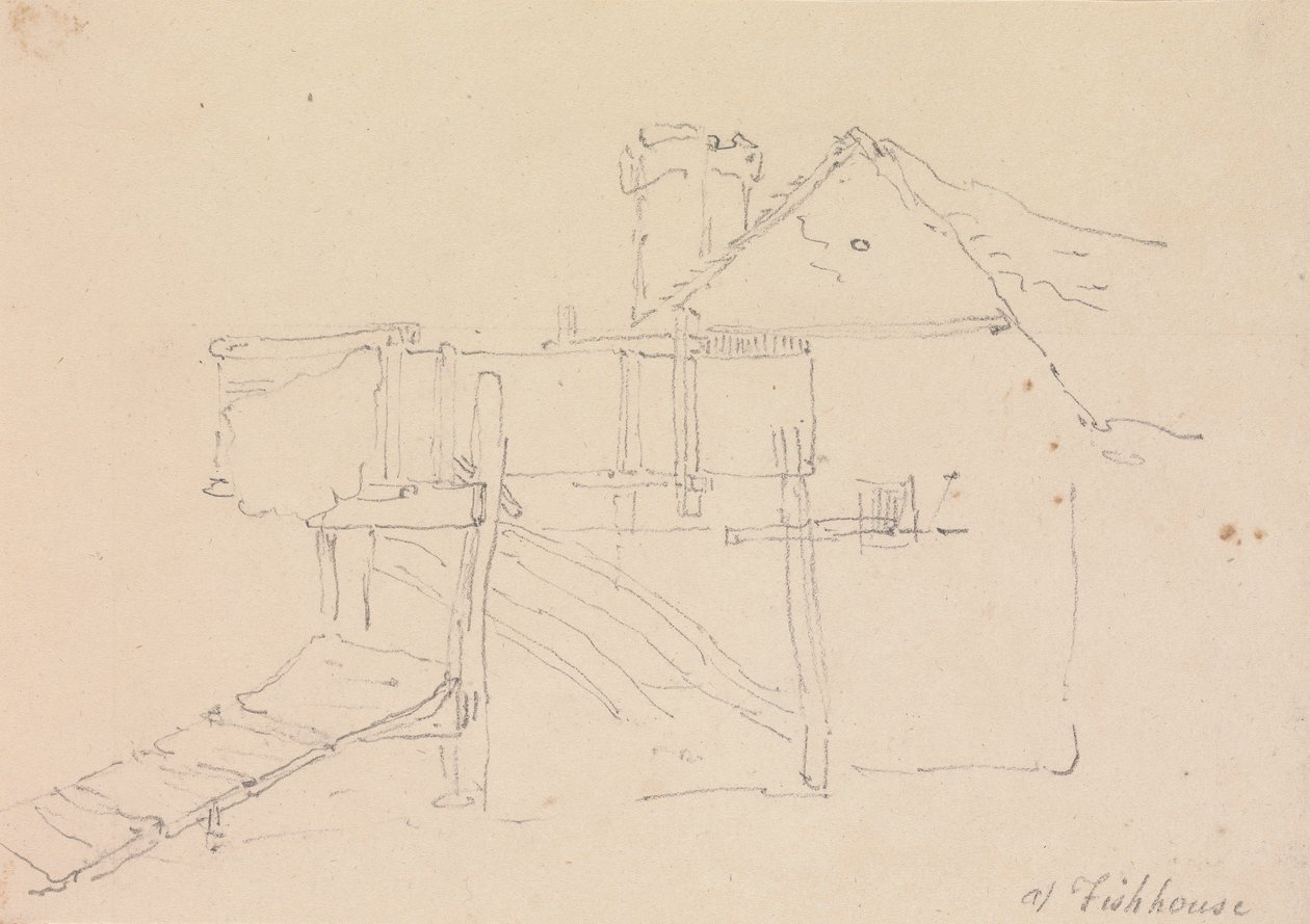 En Fishhouse, Isla de Wight de Capt. Thomas Hastings