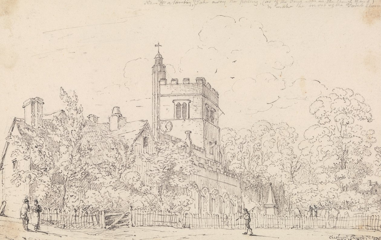 Iglesia de Cheshunt, 23 de mayo de 1814 de Capt. Thomas Hastings