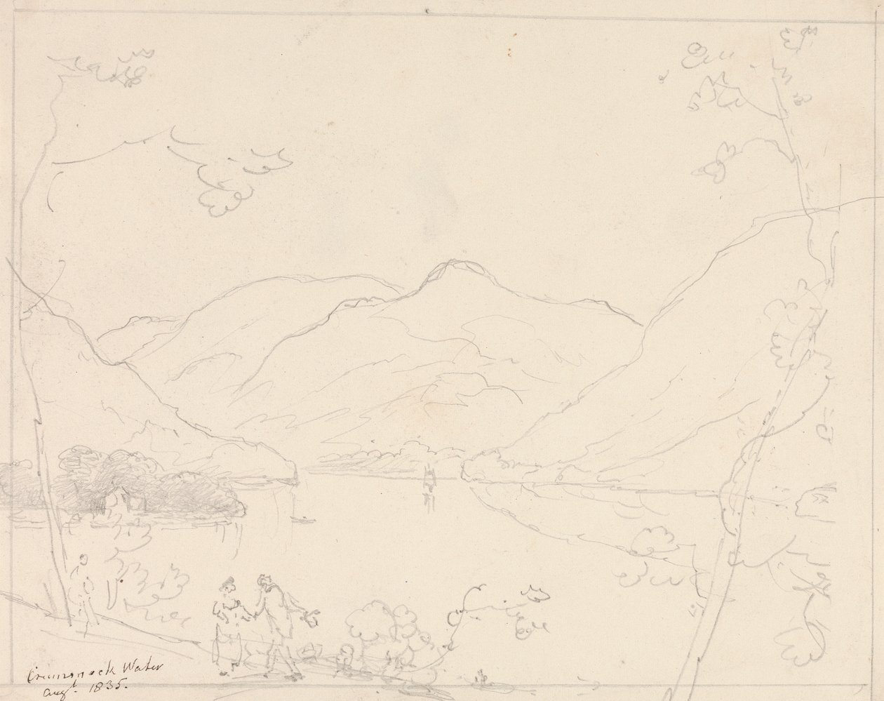 Crummock Water, agosto de 1835 de Capt. Thomas Hastings