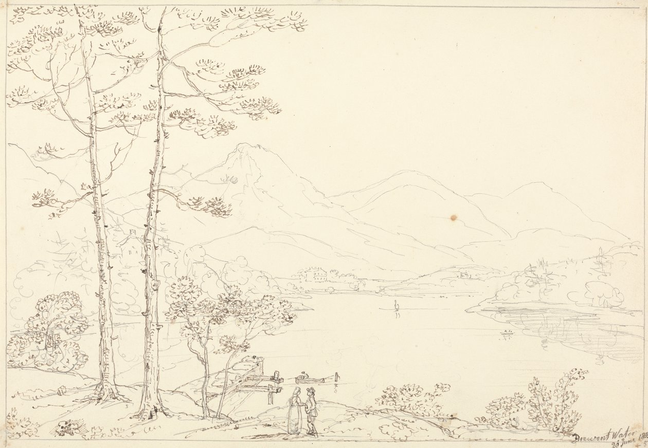Derwent Water, 20 de junio de 1835 de Capt. Thomas Hastings