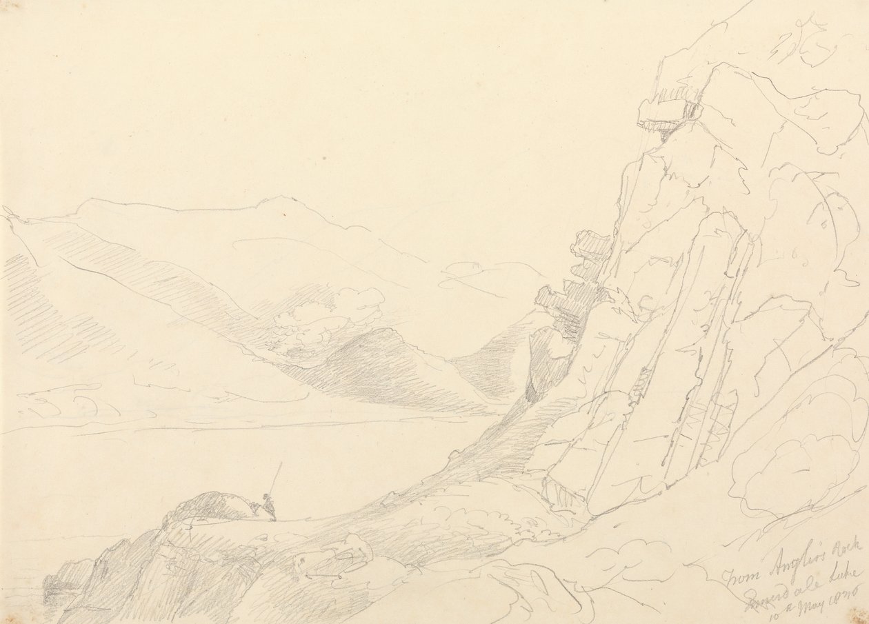 Desde Anglers Rock, Lago Ennerdale, 10 de mayo de 1836 de Capt. Thomas Hastings