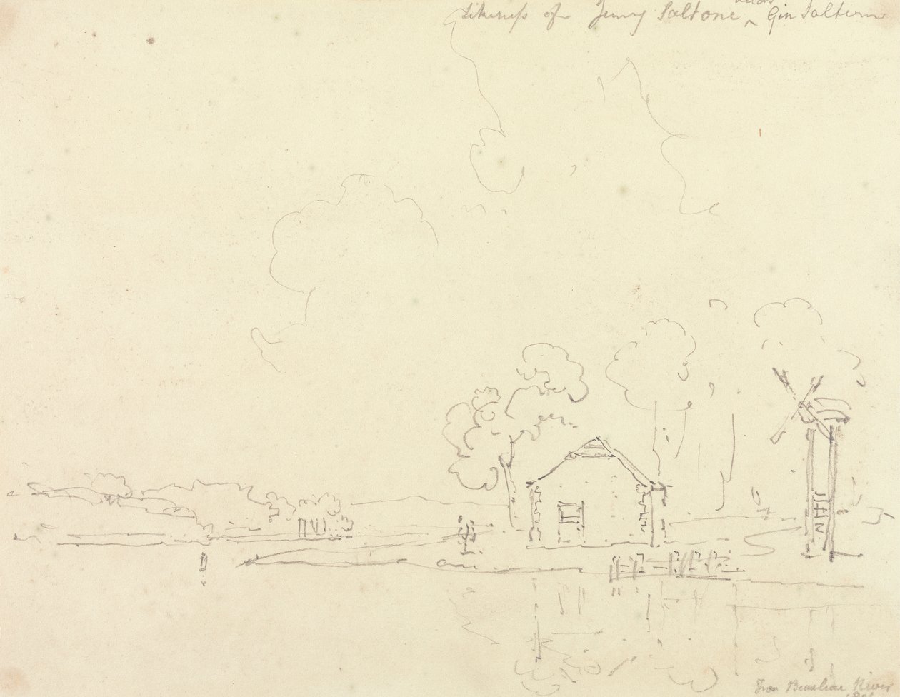 Desde el río Beaulieu, Hampshire de Capt. Thomas Hastings