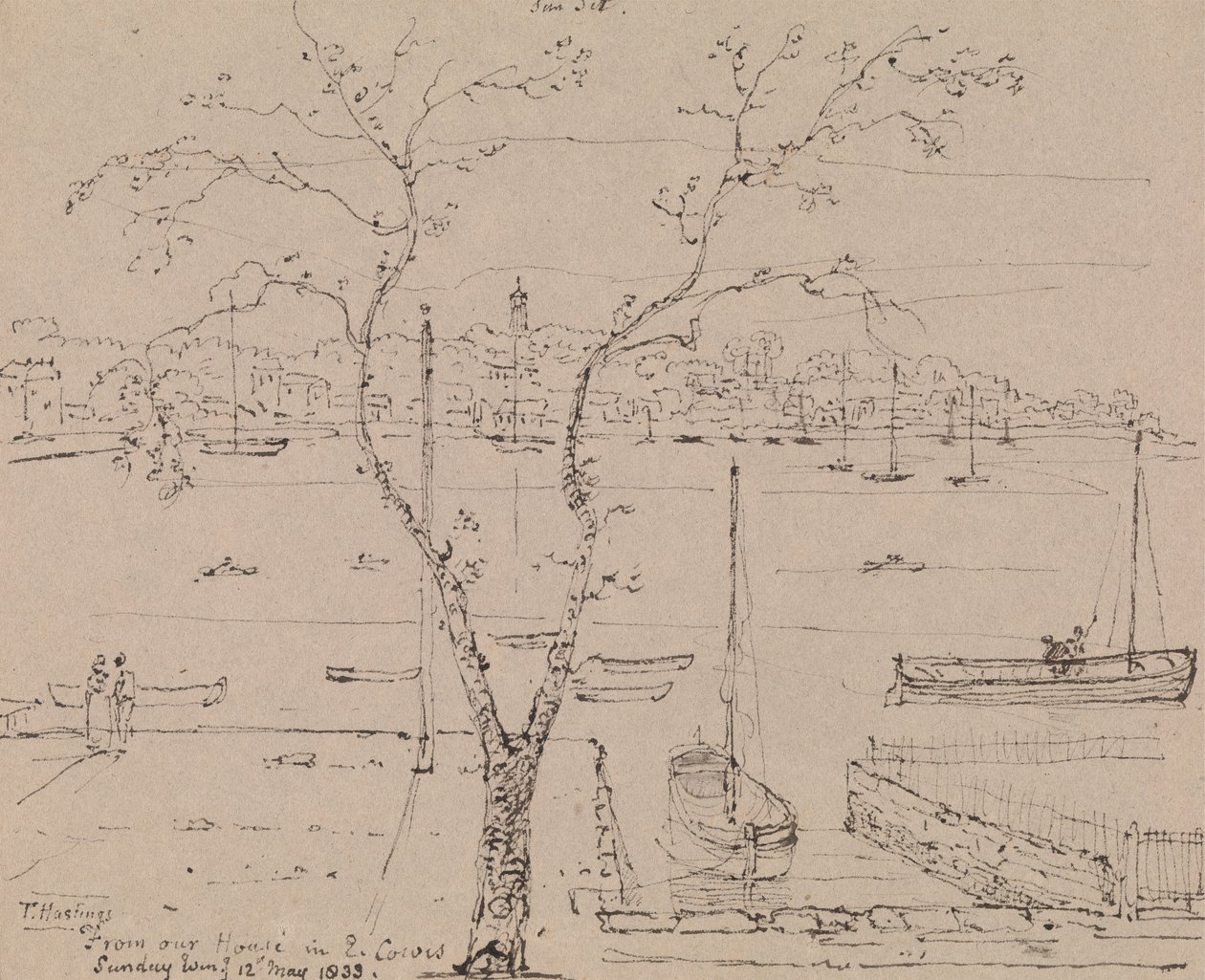 Desde nuestra casa en East Cowes, domingo por la tarde, 12 de mayo de 1833 de Capt. Thomas Hastings