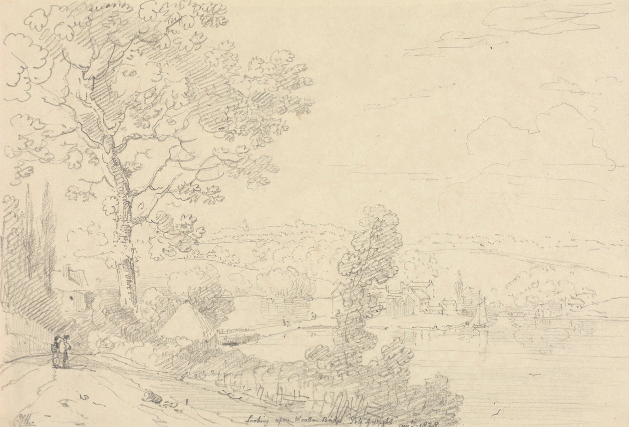 Vista del puente de Wootton, Isla de Wight, agosto de 1828 de Capt. Thomas Hastings